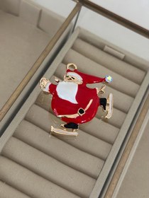 Resim Neşeli Noel Baba Detaylı Şirin Broş 