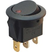 Resim Ic-132a Yuvarlak Nokta Işıklı On-off 3 Pin 250 Volt Anahtar 