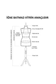Resim Manken İstanbul 38 Beden Kadın Vitrin Amaçlı Terzi Mankeni Vitrin Mankeni Iğne Batmaz 