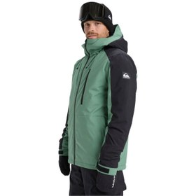 Resim Quiksilver Mission Block Jk Erkek Yeşil Snowboard Ceketi 