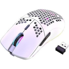 Resim Haoruiqi XYH80 3200 Dpı RGB Kablosuz Optik Mouse 
