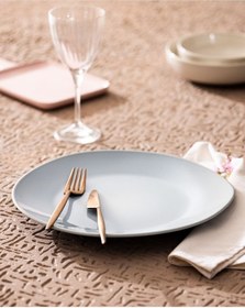 Resim Madame Coco Souci Servis Tabağı - Mavi - 30 cm Mavi 