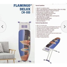 Resim Cingillioğlu Cm-800 Flamingo Delüx Askılı Monoblok Ütü Masası 