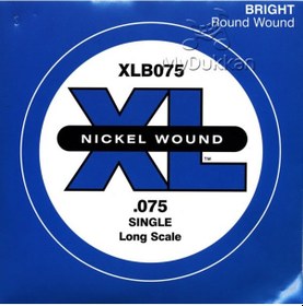Resim D'Addario Nickel Wound Single Long Scale .075 - XLB075 Bas Gitar 