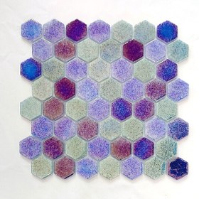 Resim MozaiKristaL Yaşam alanlarının tüm yüzeyleri için 38x38 Hegza Cam Mozaik. ( 1 Kutu = 1 m2 Fiyatıdır ) 