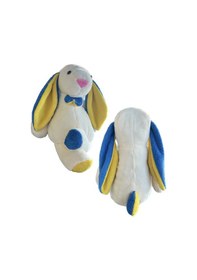 Resim Uyku Arkadaşım Papyonlu Uzun Kulak Bunny Peluş Tavşan Lacivert 