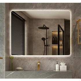 Resim 60X70 CM Ledli Ayna Banyo Aynası Dekoratif Ayna Boy Ayna Salon Du 