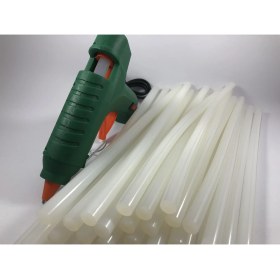 Resim Sıcak Silikon Mum Tabancası Anahtarlı 30W ve 35 Adet Kalın Silikon Mum 