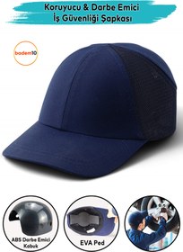 Resim Badem10 Hafif İş Güvenlik Darbe Koruyucu Koruma Baş Şapkası Bareti Unisex Kamuflaj Beyzbol Tarzı Kask Şapka 