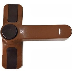 Resim Pvc Pimapen Pencere Emniyet Çocuk Kilidi Düğmeli Açık Kahverengi 