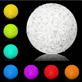 Resim Renk Değiştiren Orta Boy Kırılmaz Kristal Top Led Gece Lambası 