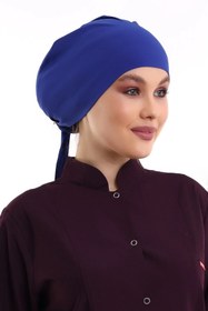 Resim Bilenn Tekstil Tesettür Bone - 4816 Saks Mavisi 