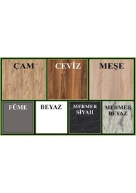 Resim İmaj Sürgülü Portmanto Vestiyer Füme - Montaj Dahil 160 Cm 