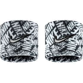 Resim Dri-Fit Swoosh Classic 2Pk Printed Unisex Siyah Antrenman Bileklik N.101.2408.027.OS 