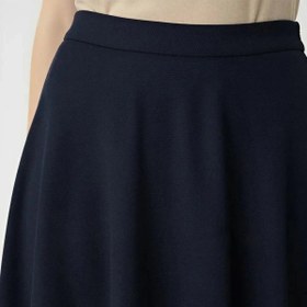 Resim Lacivert Pileli Kloş Midi Etek - LACİVERT / 36 