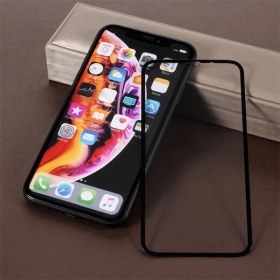 Resim ZORE Apple iPhone Xr 10D Ekran Koruyucu Cam Siyah 