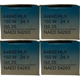 Resim Osram 64640 150W 24V G6.35 Duylu Fcs Halojen Ampul (4 Adet) 