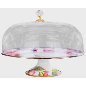 Resim Rsdakf-16895-6 Miss Betty 33 Cm Emaye Ayaklı Kek Fanusu 001 