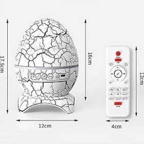 Resim Mey İthalat Gece Lambası Yumurta Işık Speaker Yeni Nesil Dinozor Yumurtası Görünümlü Beyaz 