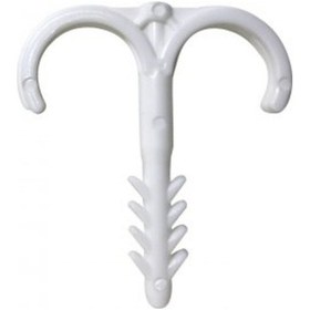 Resim Eterplast 7 Mm Beyaz Çiftli Yere Tespit Dübeli (Kılçık) (250 Ade 