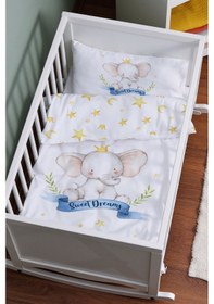 Resim Organik Anne Yanı Nevresim Takımı 60x100 - Kraliyet Düşleri 