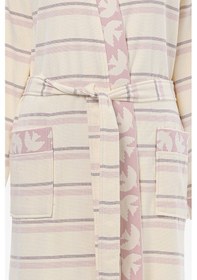 Resim Özdilek Birds Peştamal Kimono Bornoz L/xl Beden 451817 Pembe 