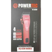 Resim Powertec Resmi Distribütör Garantili TR-3600 Saç Tıraş Makinası Saç Şarjlı Kuru 1-3 Yok Kırmızı 2 Yıl 