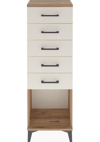 Resim Arges Dolap 5 Çekmeceli 44x30x134 Çam-aytaşı Atlas Çam 