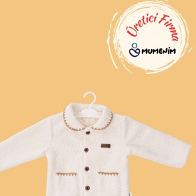Resim Mumenim Su ve Rüzgar Geçirmez Bebek Peluş Mont - İçi Astarlı, Sıcak Tutan Kız ve Erkek Bebek Kışlık Mont 