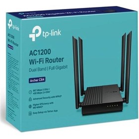 Resim Tp-lınk Archer C64 Ac1200 2.4/5ghz 1200mbps Mu-mımo İç Ortam Kablosuz Wıfı Router 