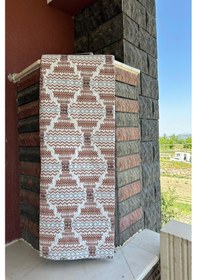 Resim Çift Kişilik Çok Amaçlı Pike, Yazlık Pike, Desenli Pike, Yatak Örtüsü 195x220cm Turuncu 