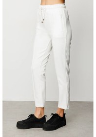 Resim On Fashion Cepleri Fermuarlı Dar Paça Kadın Pantolon 25y.on.pnt.56913.01 Ekru 