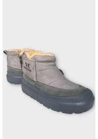 Resim Nubuk İçi Kürklü Soğuğa Dayanıklı Kalın Taban Kadın Bot - Füme - 40 Füme 