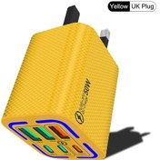 Resim İphone Uyumlu 15 Pro/android Telefonlar İçin Mini 50w Pd Hızlı Şarj Küpü - Cep Uk Yellow 02 