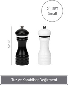 Resim Sunplast Seramik Tuz & Biber Değirmeni - 2'li Set Small 
