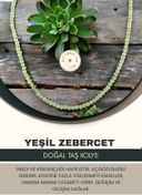 Resim Alp Doğal Taş Yeşil Zebercet Doğal Taş Kolye 50cm - 4mm 