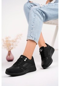 Resim Muggo Asia Garantili Kadın Ortopedik Günlük Bağcıklı Yandan Fermuarlı Rahat Sneaker Spor Ayakkabı 001 