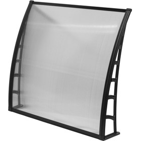 Resim Genel Markalar Cosmos Kapı Pencere Üstü Pratik Sundurma 105x120 Cm - Şeffaf 