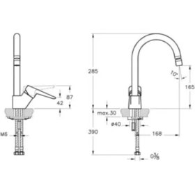 Resim Artema A42148 Solid S Eviye Bataryası Krom Kaplama Tezgah Montajı İçin 360° Döner Başlık 