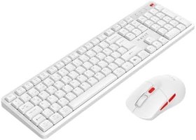 Resim Havit KB261WB Kablosuz Klavye Mouse Seti – Türkçe Q, Ultra Sessiz Tuşlar (Beyaz) 