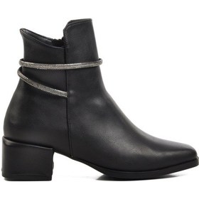 Resim Aspor Siyah Cilt Kadın Topuklu Bot Çok Renkli 