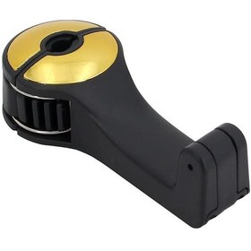 Resim Honmex Alt Koltuk Telefon Tutucu Ve Gömülü Kilitli Kanca - 360 Döner Otomobil Başı Yastığı Kancası, Altın Renk, 10kg Yük Taşıma Kapasitesi Diğer 