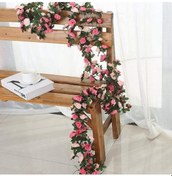 Resim 250 Cm Gül Yapay Çiçekler Noel Çelenk Düğün Ev Odası Dekorasyon İçin Bahar Sonbahar Bahçe Kemer Dıy Sahte Bitki Asma 9 