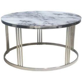 Resim Brc C Orta Sehpa Beyaz 1064 Cam Beyaz Mermer Desenli Transmisyon 