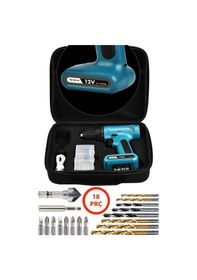 Resim Assur ASR002 12V Usb Şarjlı Matkap Vidalama Dahili Batarya Mavi 