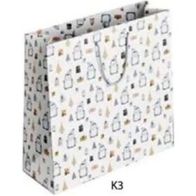 Resim Keskin Color Karton Çanta K3 - Penguenler 170115-99 