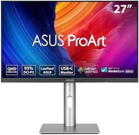 Resim ASUS ProArt PA278CFRV 27 IPS HDR 2560x1440 5ms 100Hz 350cd DP HDMI USB-C Hoparlör VESA 3YIL 95% DCI-P3, Calman Verified, PD 96W PIVOT Monitör | 100 Hz, ergonomik, pivot, Calman, yüksek renk doğruluğu, DisplayHDR 400, hoparlör, DP, HDMI, USB-C, USB Hub 