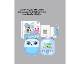 Resim Fantastik Store 48MP Çocuk Kamera Oyun ve Müzik Destekli Termal Yazıcı - Lisinya 