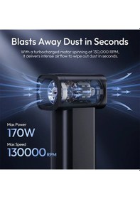 Resim Ulanzi Ad02 Storm Electric Air Duster Iı 130.000 Rpm Güçlü Elektrikli Hava Üfleme Cihazı - X086 