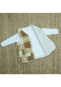 Resim Flexi Polar Ekose Bebek Yelek Kahverengi 